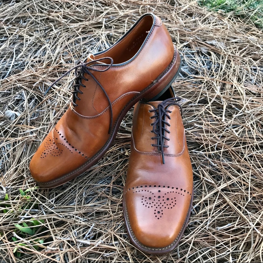 ALLEN EDMONDS Oak Leather Dress Shoes Size 9B